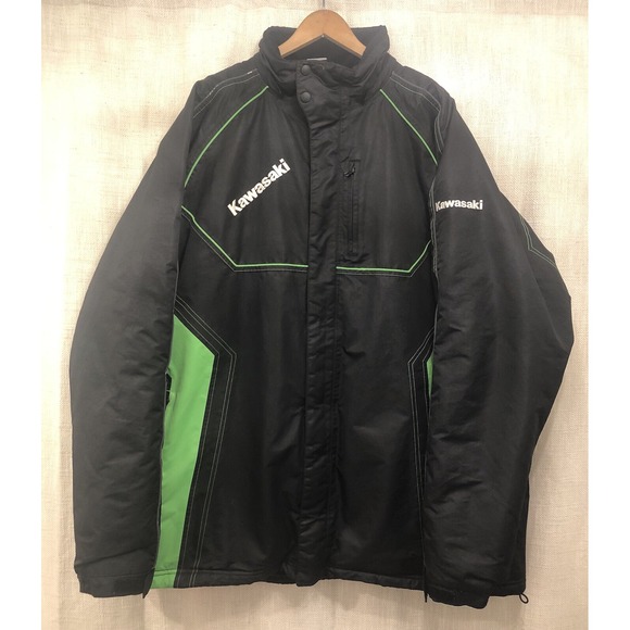 Kawasaki Mens 4XL Cold Blooded Insulated Waterproof Snowmobile Jacket Black - Picture 1 of 10